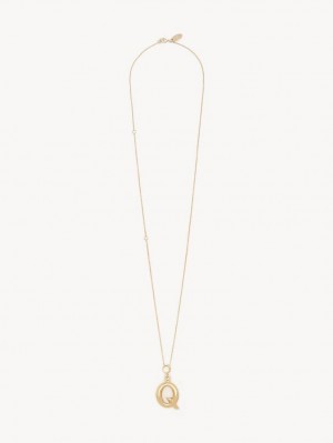Chloe Alphabet With Pendant Halsband Guld | CHE-SR14339