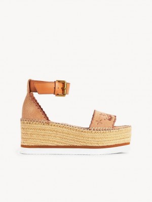 Chloe Glyn Platform Sandaler Ljus | CHE-SR14815
