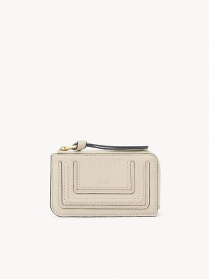 Chloe Marcie Small Myntplånbok Beige | CHE-SR14318