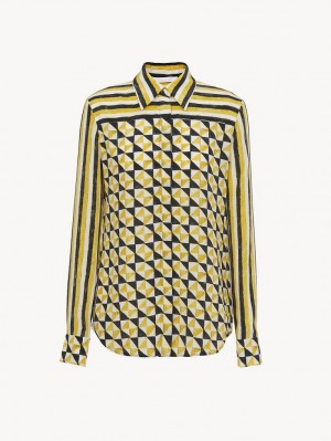Chloe Printed Blus Olika Färger | CHE-SR13891
