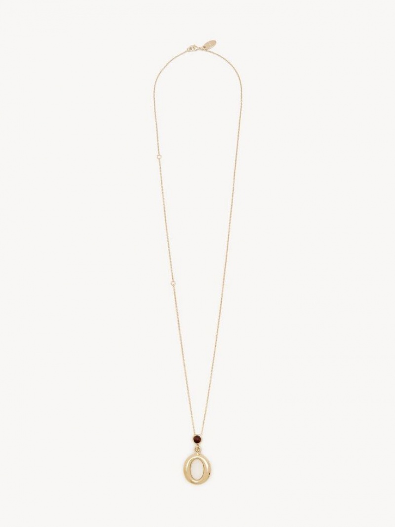 Chloe Alphabet With Pendant Halsband Guld | CHE-SR14341