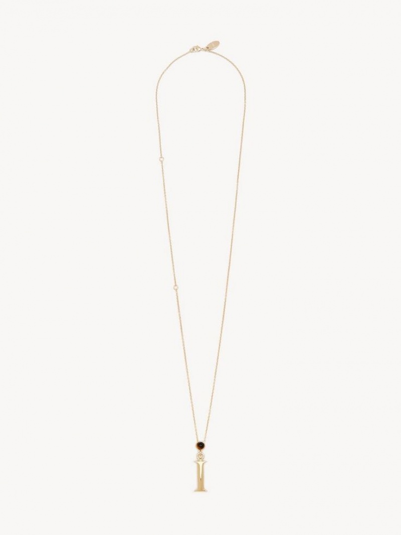 Chloe Alphabet With Pendant Halsband Guld | CHE-SR14347