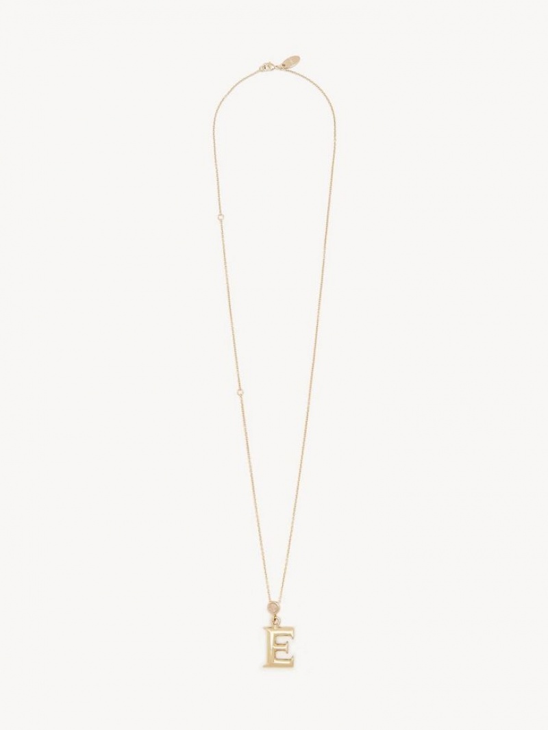 Chloe Alphabet With Pendant Halsband Guld | CHE-SR14351
