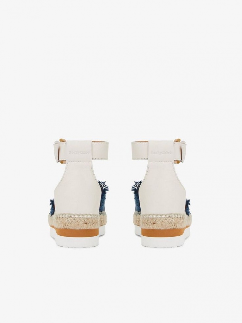 Chloe Glyn Espadrille Sandaler Mörkblå | CHE-SR14819