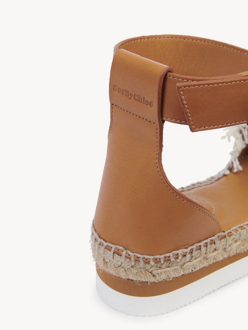 Chloe Glyn Espadrille Sandaler Vita | CHE-SR14820