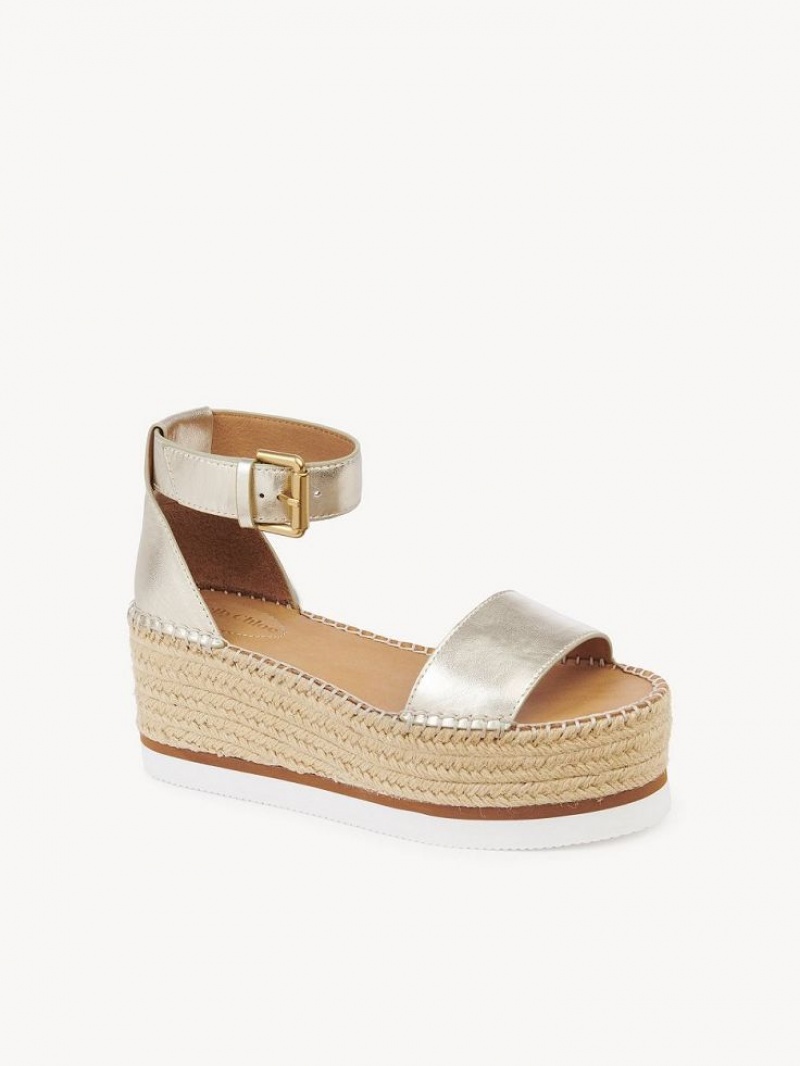 Chloe Glyn Platform Sandaler Silver | CHE-SR14835