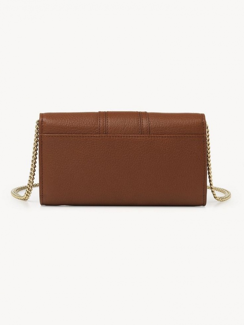 Chloe Hana Chain Stor Plånbok Bruna | CHE-SR14914