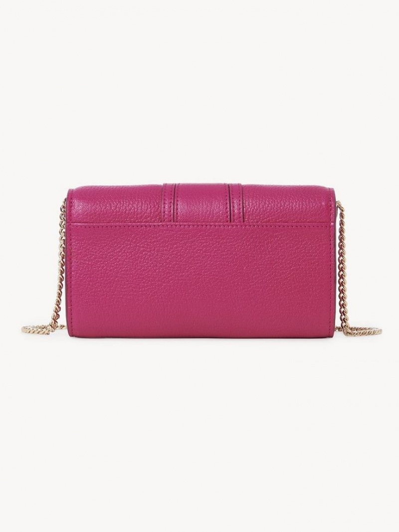 Chloe Hana Chain Stor Plånbok Rosa | CHE-SR14912