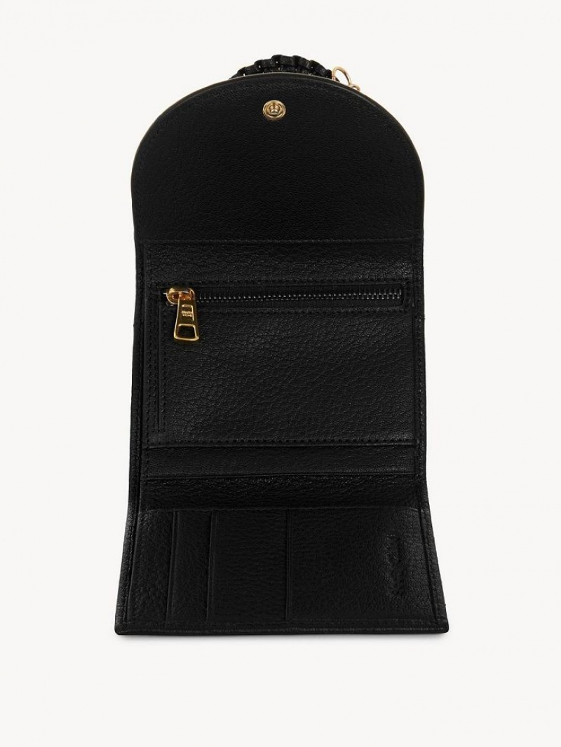 Chloe Hana Trifold Liten Plånbok Svarta | CHE-SR14900