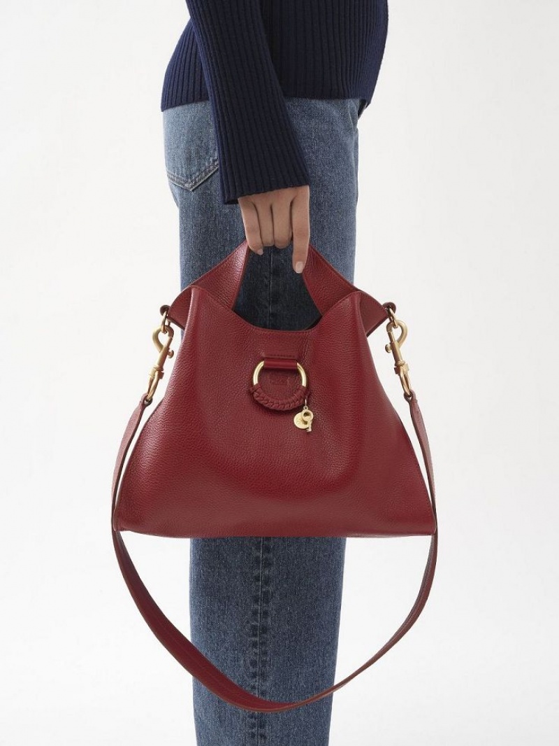 Chloe Joan Small Top Handle Axelväska Röda | CHE-SR14601