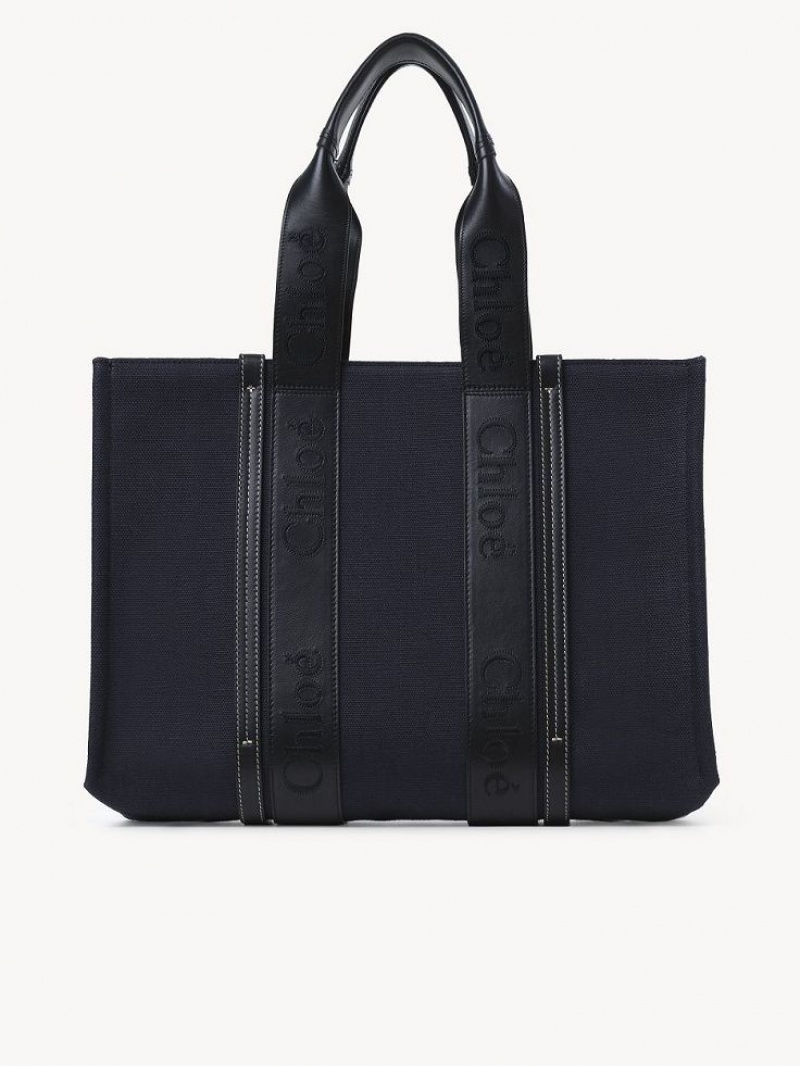 Chloe Large Woody Toteväska Mörkblå | CHE-SR13307