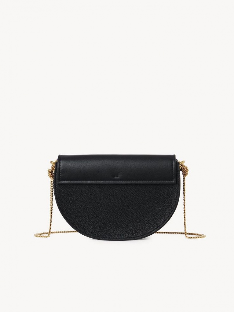 Chloe Marcie Chain Flap Crossbody Väska Svarta | CHE-SR13591