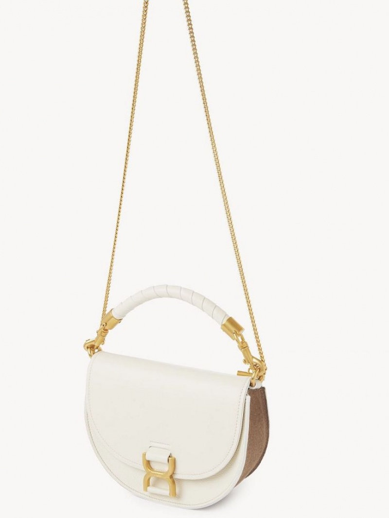 Chloe Marcie Chain Flap Crossbody Väska Vita | CHE-SR13619
