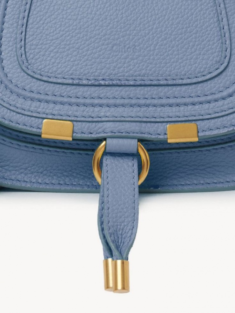 Chloe Marcie Mini Double Carry Crossbody Väska Mörkblå | CHE-SR13563