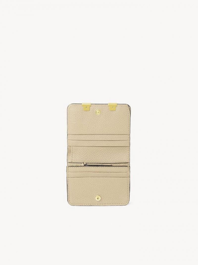 Chloe Marcie Small Liten Plånbok Beige | CHE-SR14273