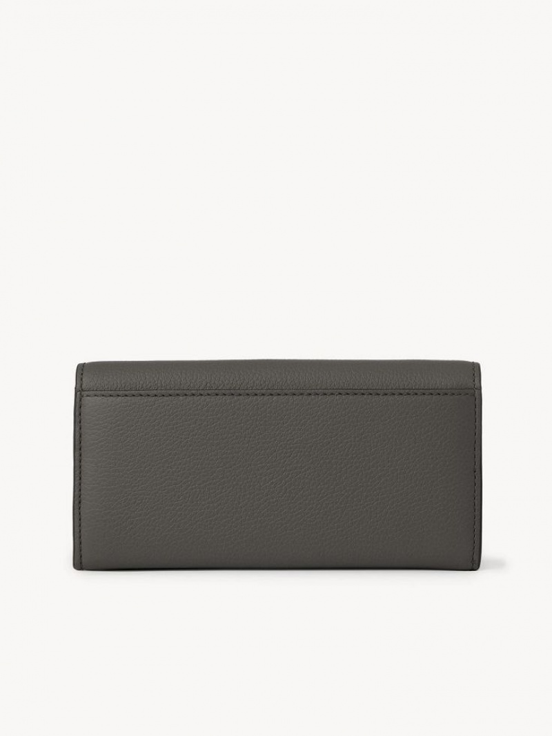 Chloe Marcie With Flap Stor Plånbok Grå | CHE-SR14301