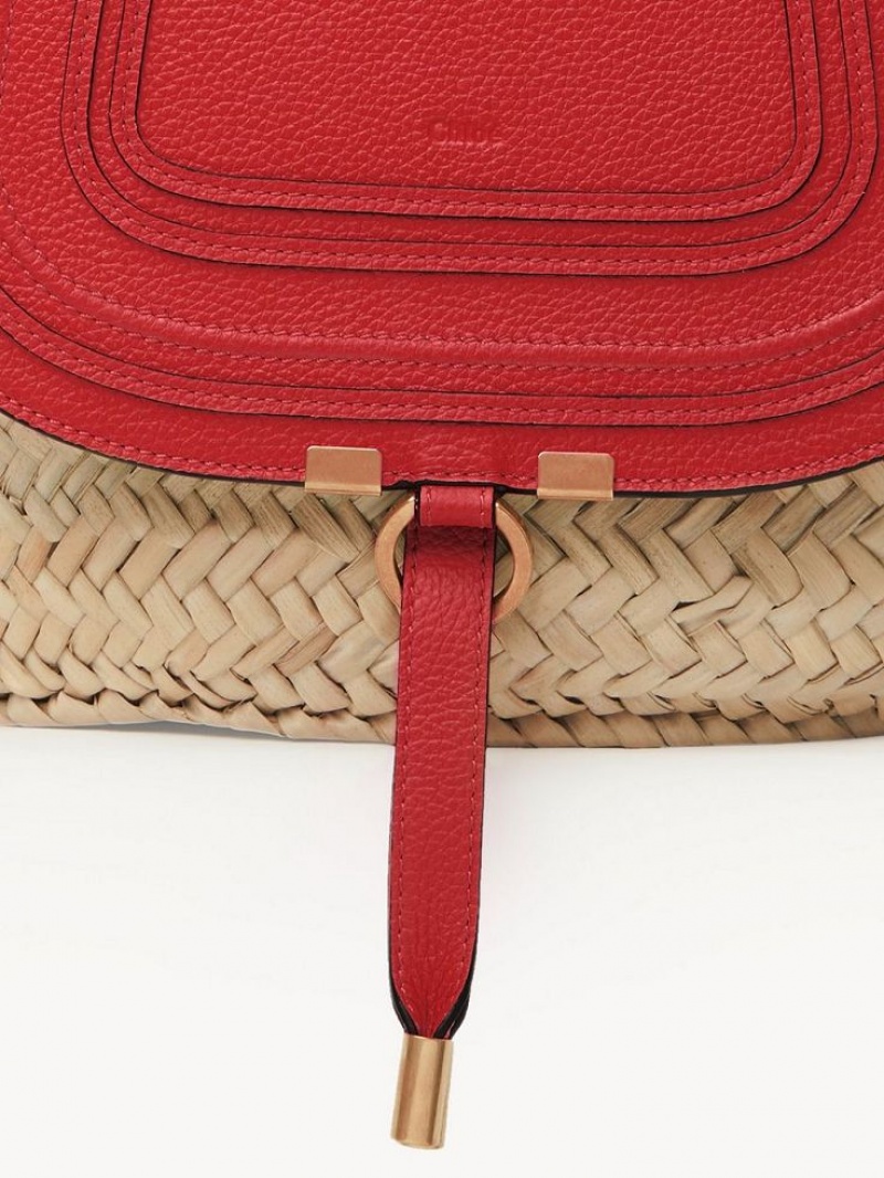 Chloe Medium Marcie Baskets Röda | CHE-SR13634