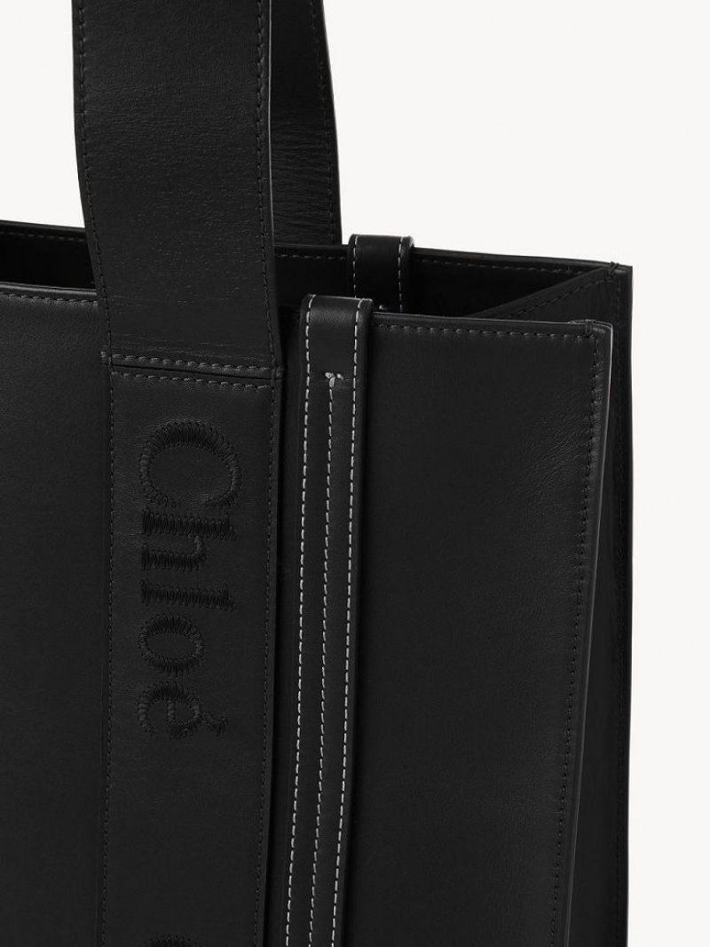 Chloe Medium Woody Toteväska Svarta | CHE-SR13352