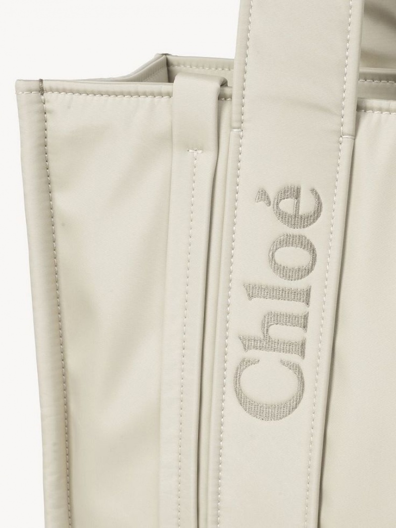 Chloe Medium Woody Toteväska Vita | CHE-SR13288