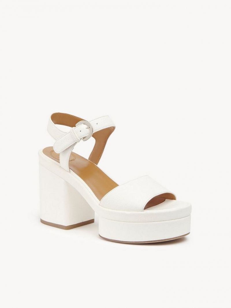 Chloe Odina High-heel Sandaler Vita | CHE-SR14184