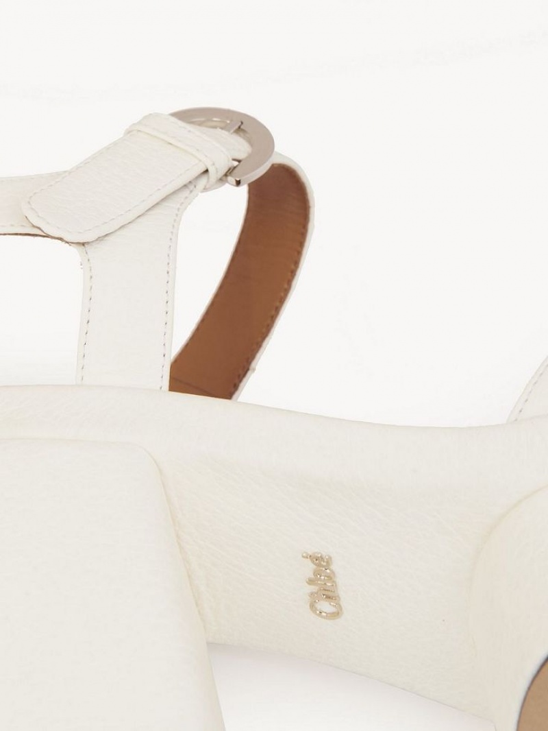 Chloe Odina High-heel Sandaler Vita | CHE-SR14184