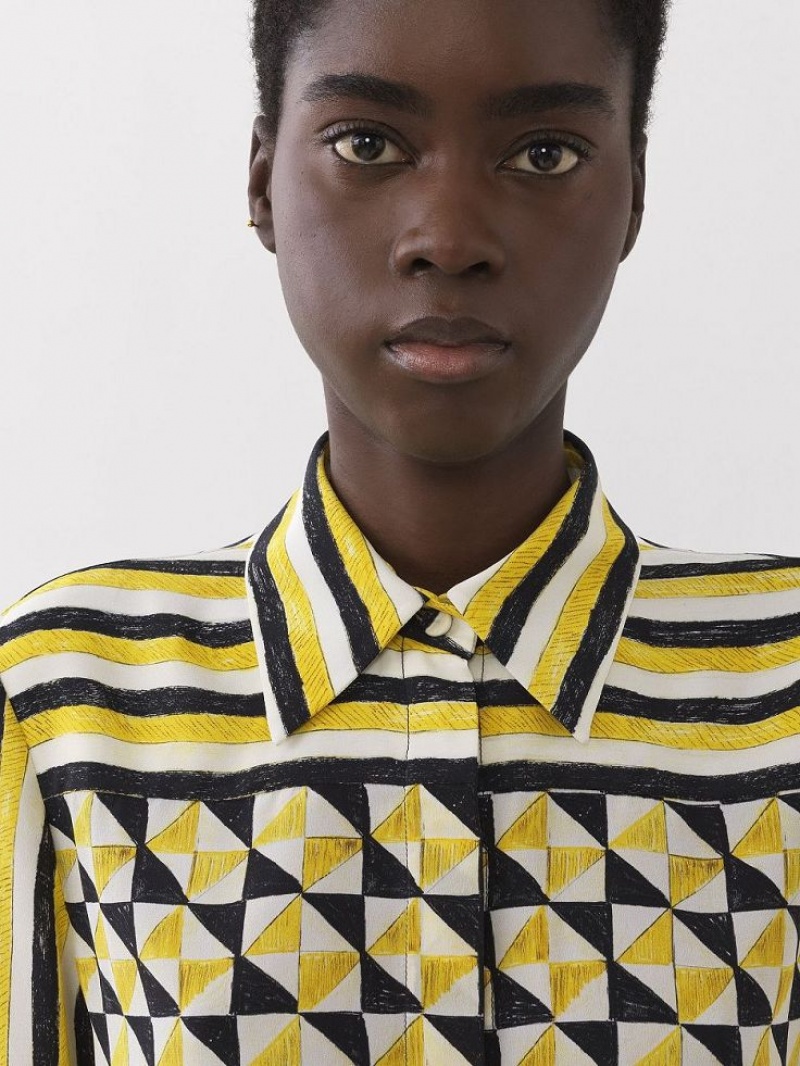 Chloe Printed Blus Olika Färger | CHE-SR13891