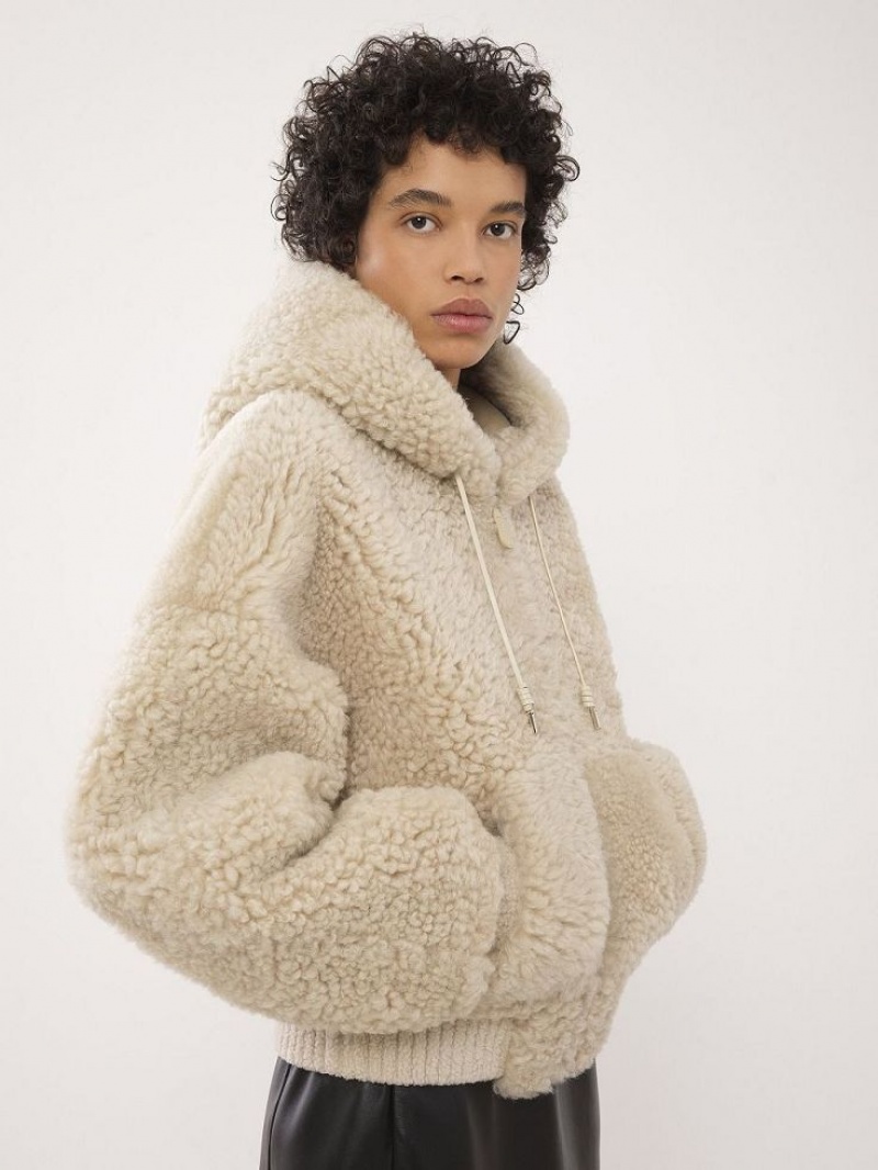 Chloe Sized Blouson Jackor Beige | CHE-SR13819