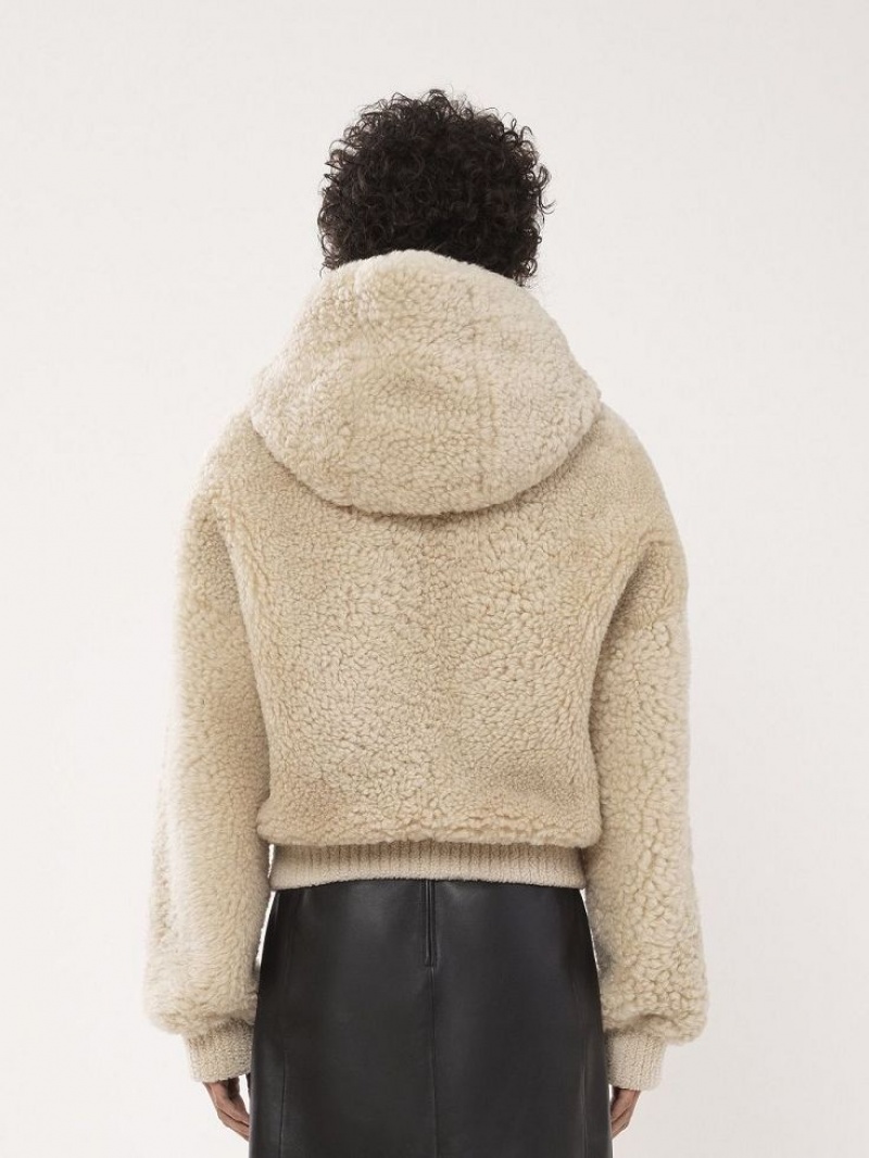 Chloe Sized Blouson Jackor Beige | CHE-SR13819