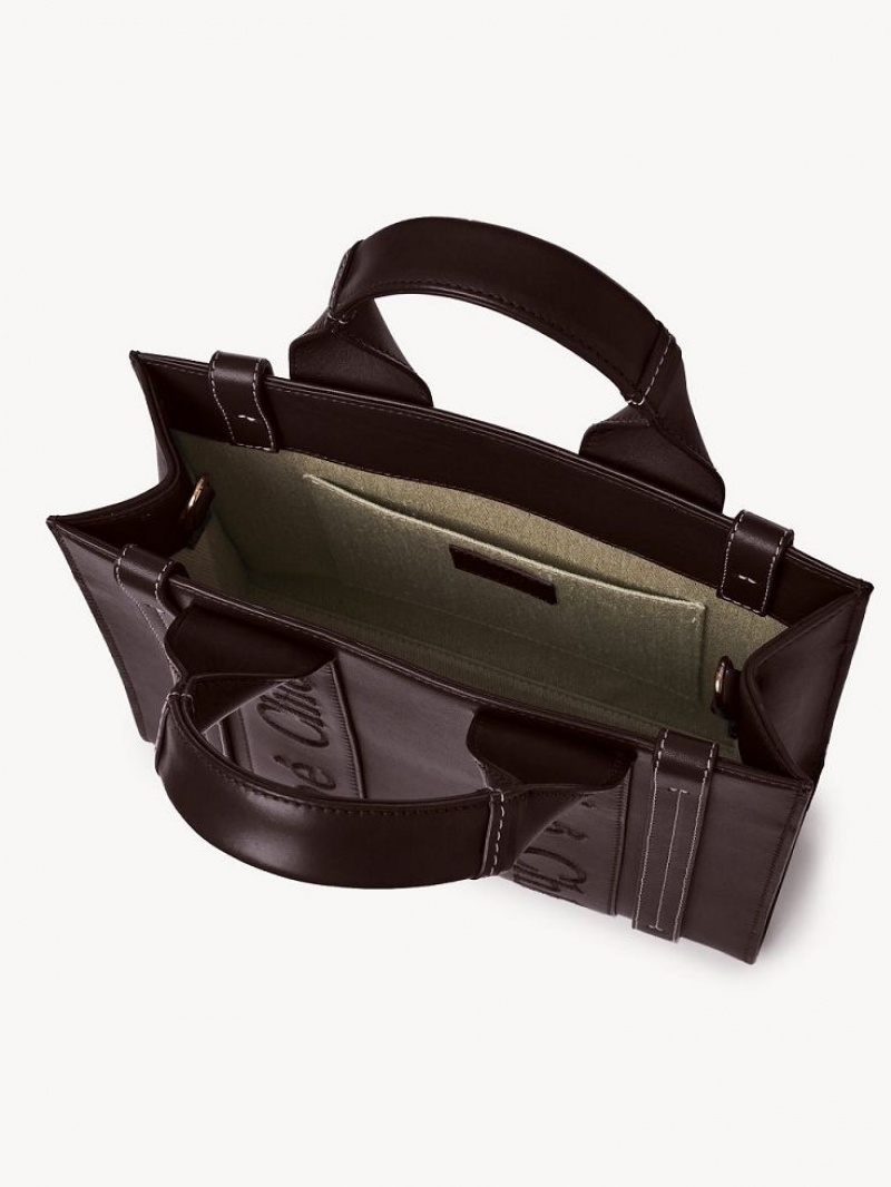 Chloe Small Woody Toteväska Mörk | CHE-SR13375