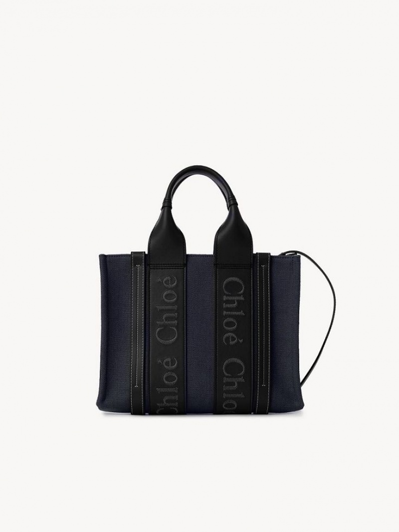 Chloe Small Woody Toteväska Mörkblå | CHE-SR13390