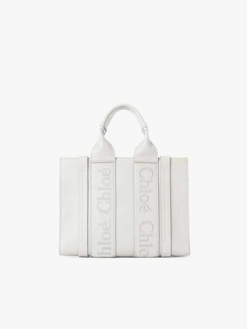 Chloe Small Woody Toteväska Vita | CHE-SR13324