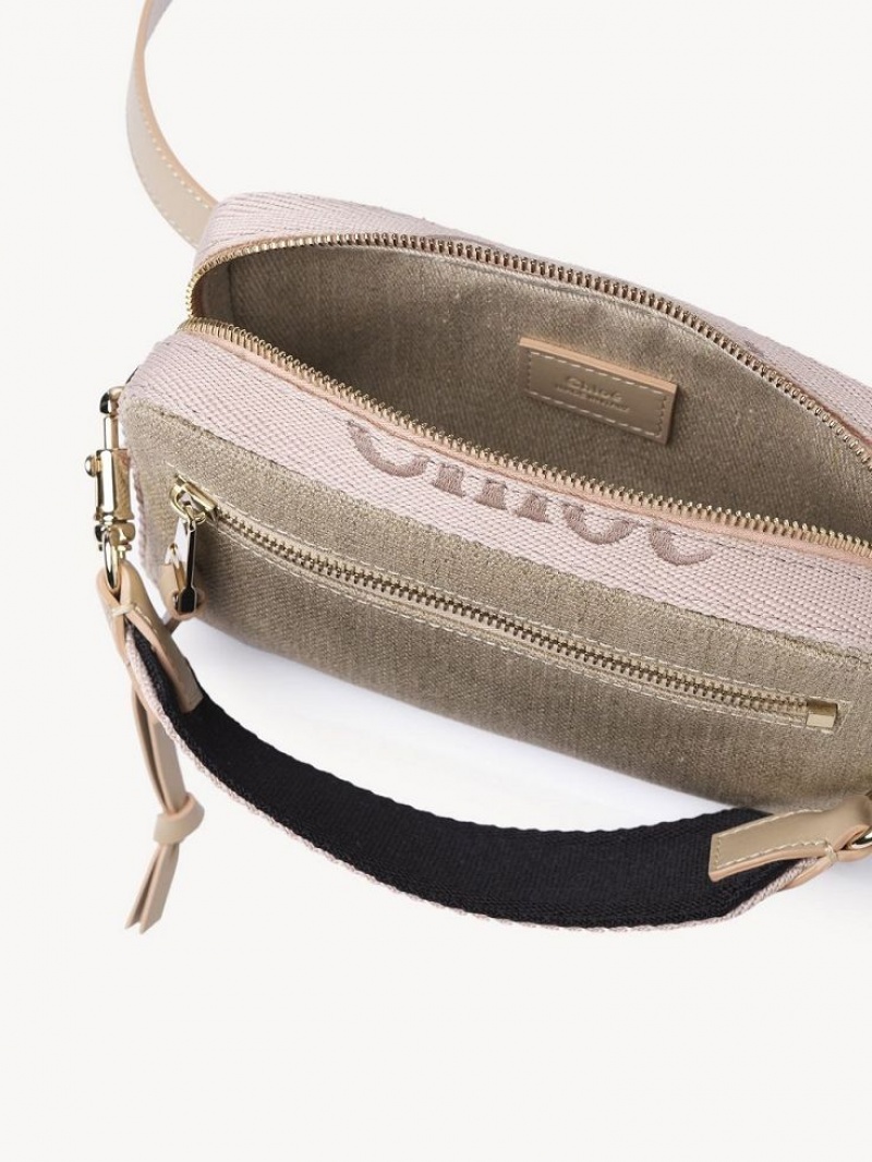 Chloe Woody Belt Crossbody Väska Beige | CHE-SR13606